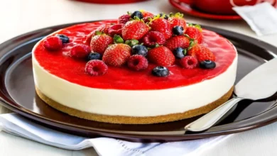 Receita de Cheesecake de Frutas Vermelhas