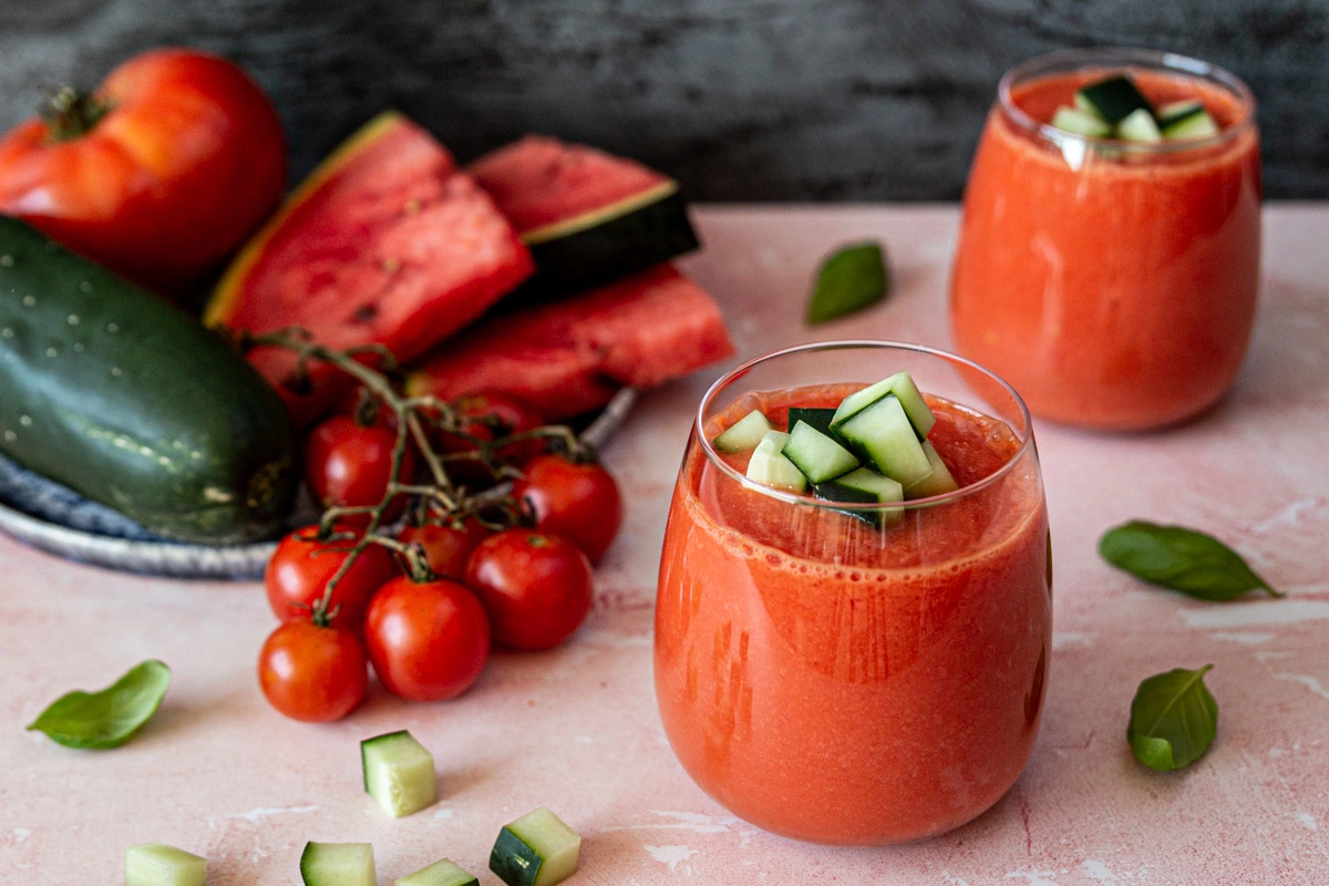 Receita de Gaspacho de Melancia