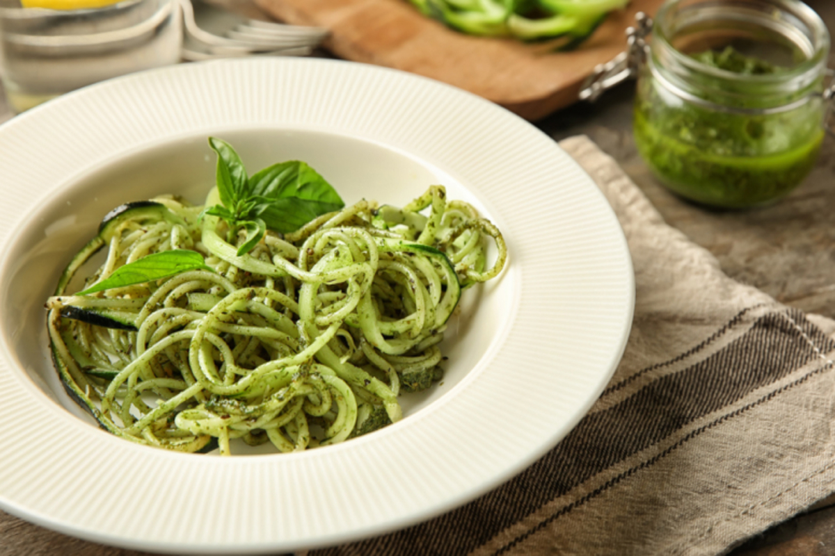 Receita de Massa com molho pesto