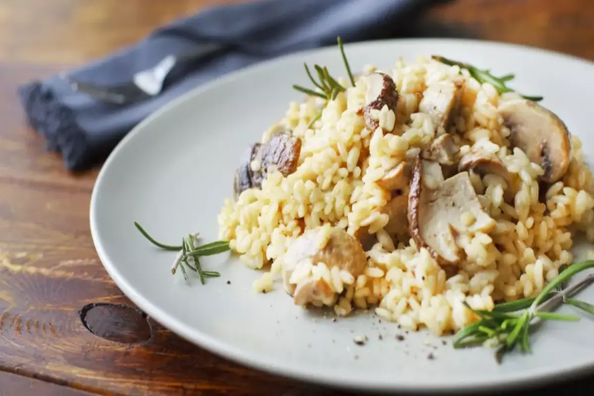 Receita de Risoto de cogumelos com trufas