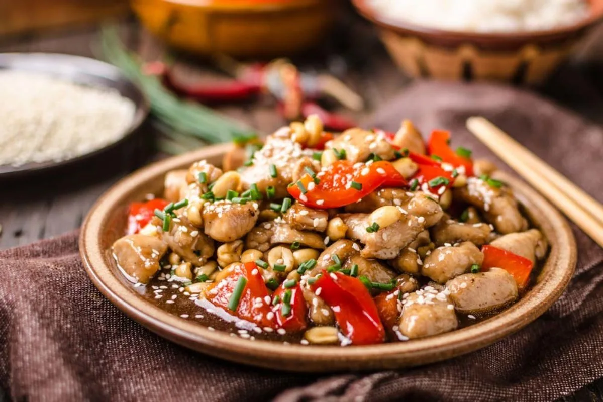 Receita de Frango xadrez com legumes crocantes