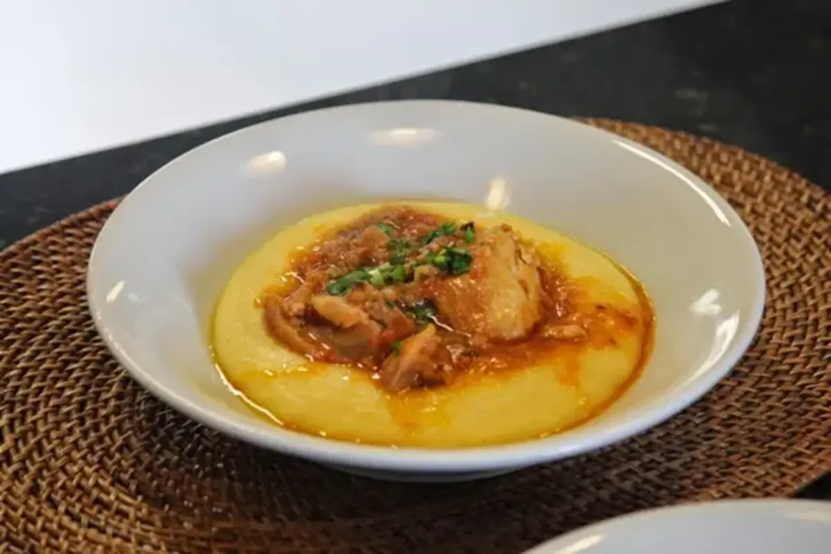 Receita de Polenta com Frango