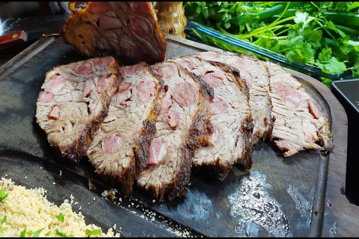 Receita de Cupim Assado Recheado no Forno