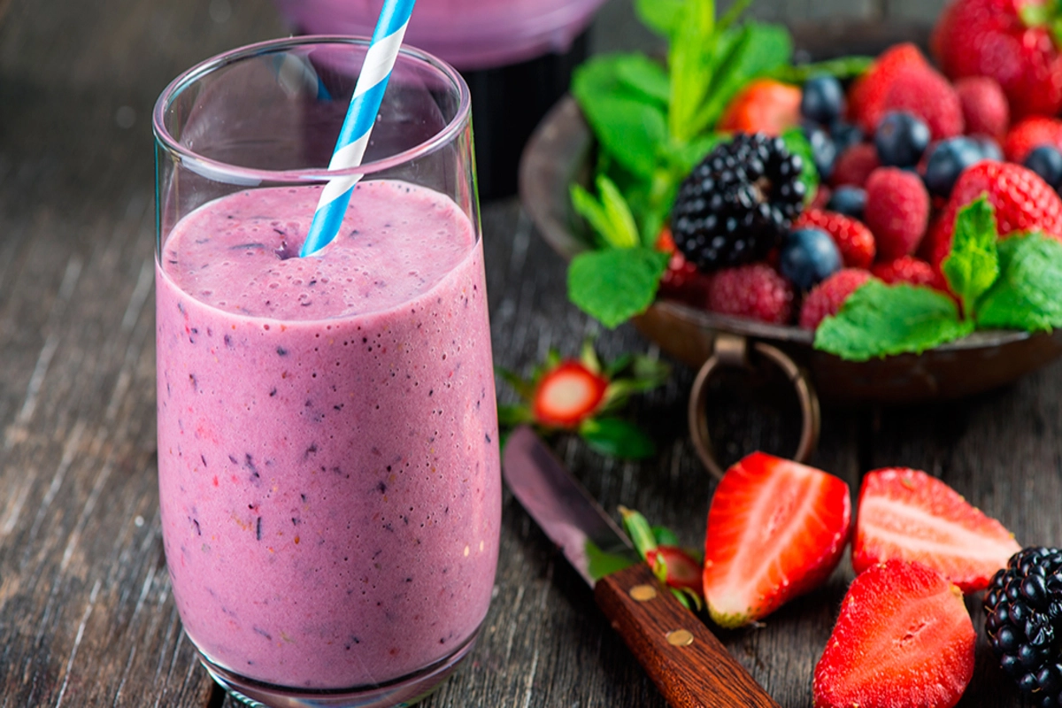 Receita de Smoothie de Frutas Vermelhas